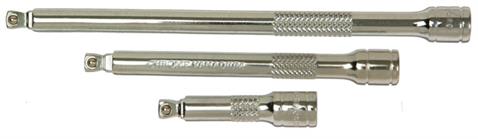 Franklin 3 pce Wobble and Fixed Extension Bar Set 1/4&quot; dr