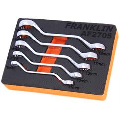 Franklin 5 pce 12 pt Mini Ring Spanner Set