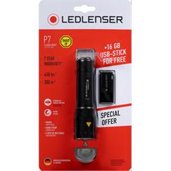 Led Lenser P7 450lm and USB Stick Offer