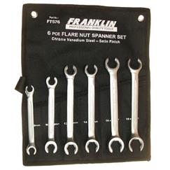 Franklin 6 pce Flare Nut Wrench Set 8-19mm