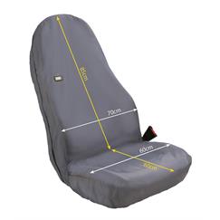 Universal XL Winged Front Seat Black