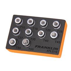 Franklin XF 10 pce Low Profile Star Socket Set 3/8" dr