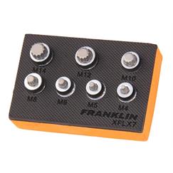 Franklin XF 7 pce Low Profile Spline Set 3/8" dr